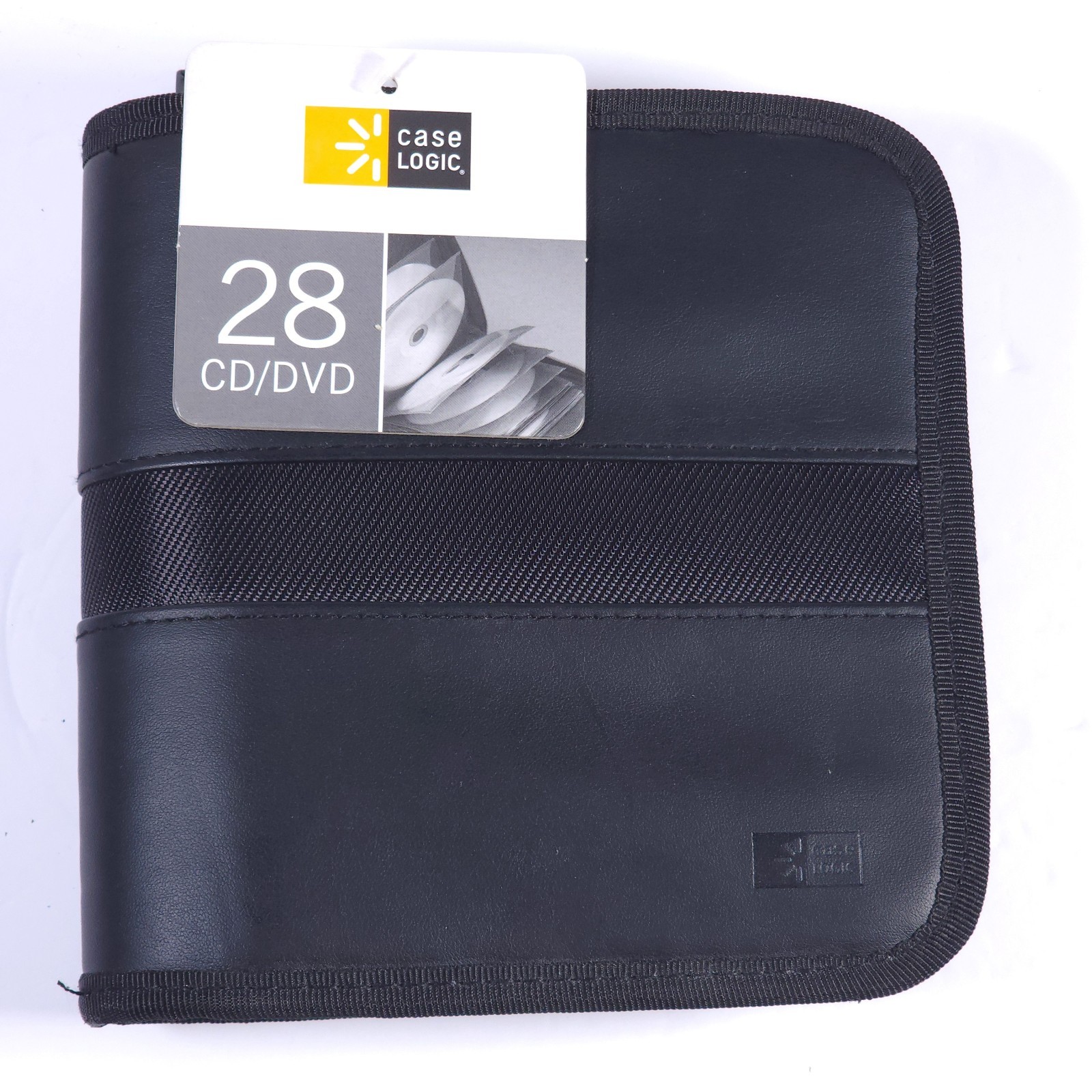 Case Logic 28 CD/DVD Storage Travel Carrying Case -NEW w TAG -Zipper Black Vinyl Case Logic 28 CD/DVD Storage Travel Carrying Case -NEW w TAG -Zipper Black Vinyl