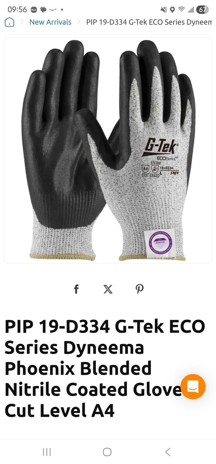 PIP 19-d334 Gloves MED - 12 Pair