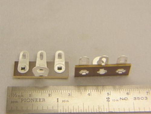 25 Vintage Abbatron 864 Phenolic Terminal Strips w/3 Solder Lugs 1 Grounded