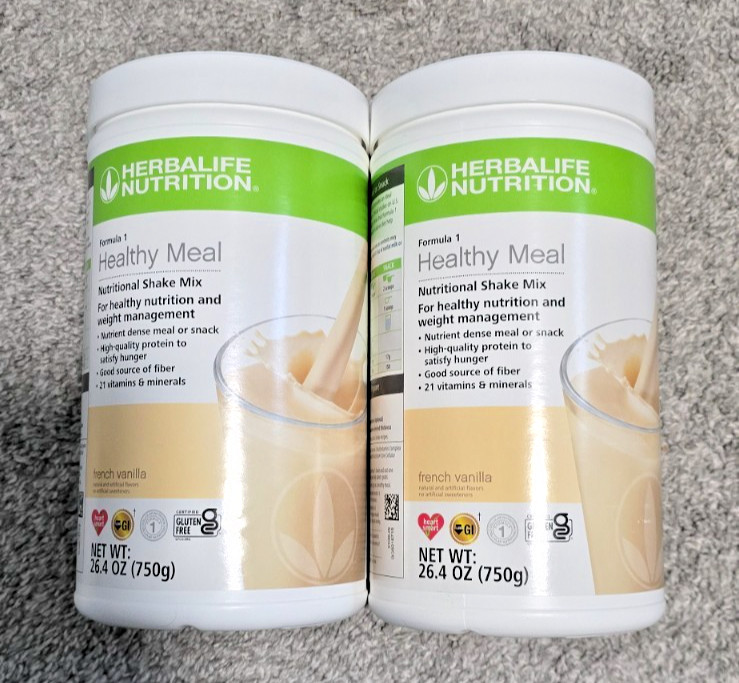 2X Herbalife Formula 1 Healthy Meal Nutritional Shake French Vanilla EXP 11/2025 2X Herbalife Formula 1 Healthy Meal Nutritional Shake French Vanilla EXP 11/2025
