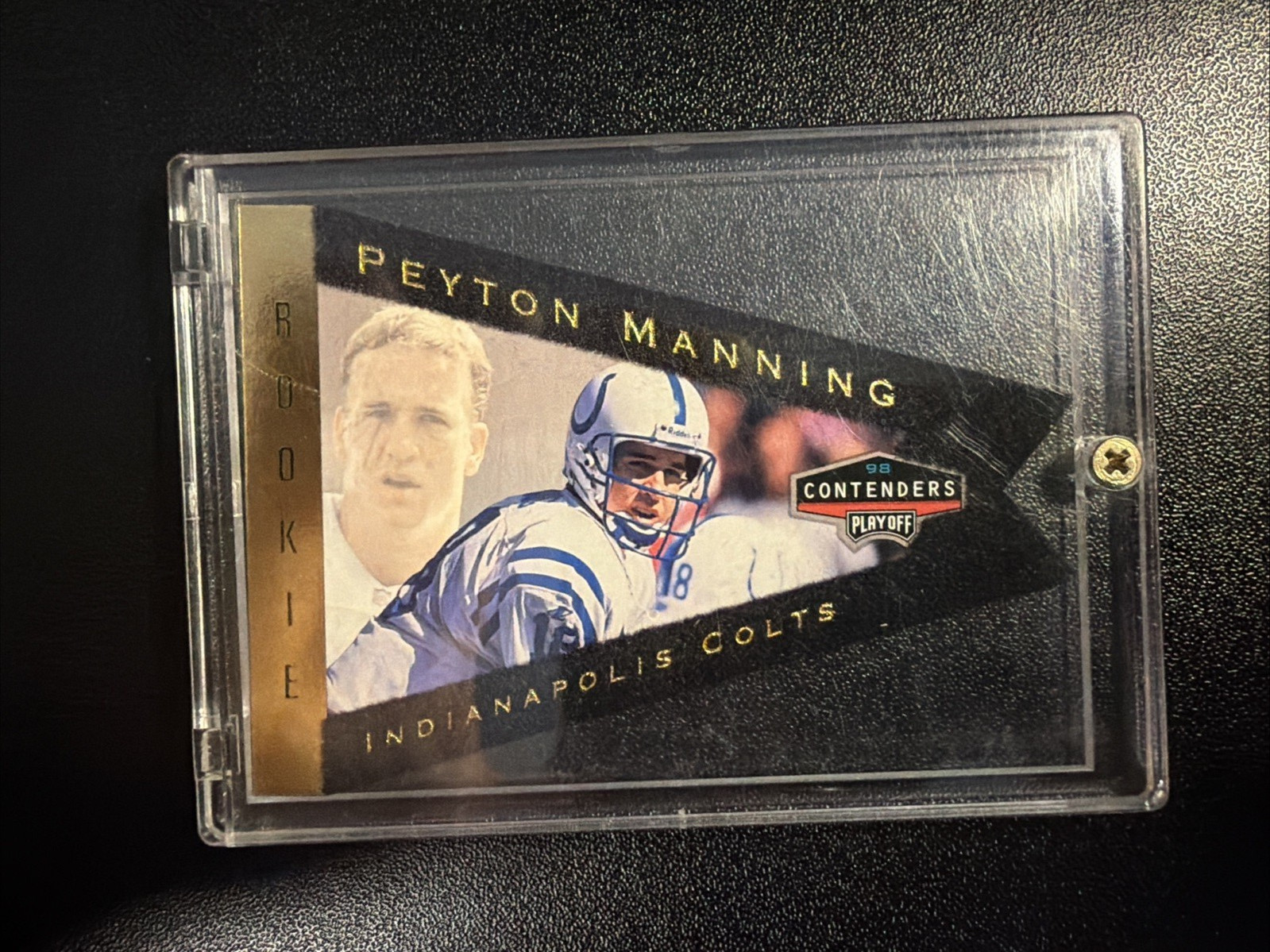 1998 Playoff Contenders - Pennants Peyton Manning #42 Gold /98 (RC) 1998 Playoff Contenders - Pennants Peyton Manning #42 Gold /98 (RC)