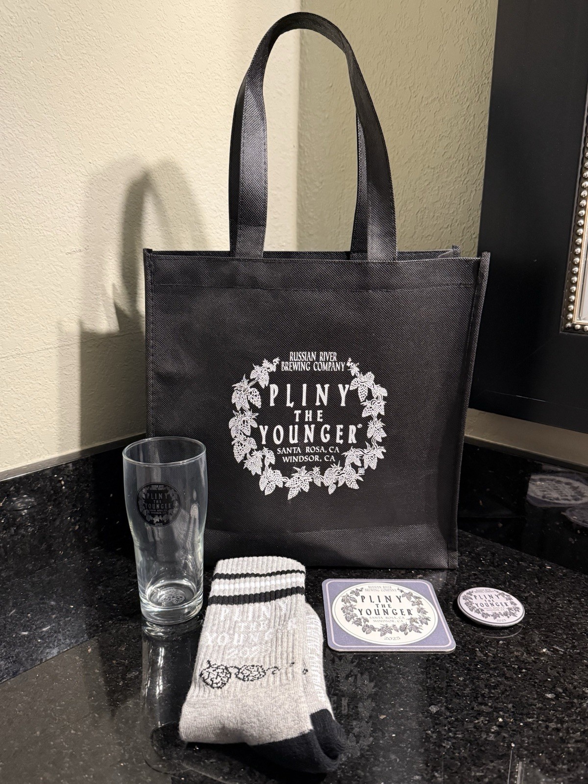 Pliny The Younger IPA 2025 Tote Bag/Glass/Coaster/Socks/Bottle Opener Brand New Pliny The Younger IPA 2025 Tote Bag/Glass/Coaster/Socks/Bottle Opener Brand New