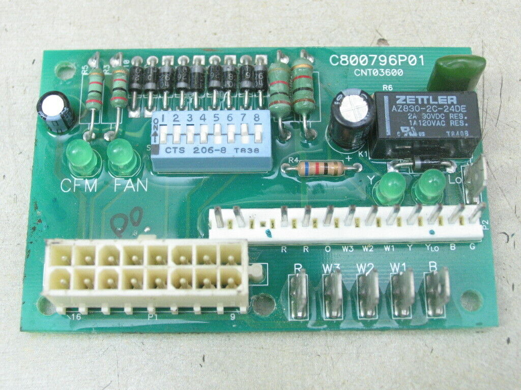 American Standard TRANE C800796P01 Fan Control Circuit Board CNT03600
