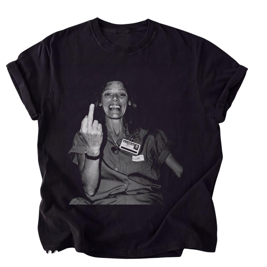 Aileen Wuornos Middle Finger Tee Shirt