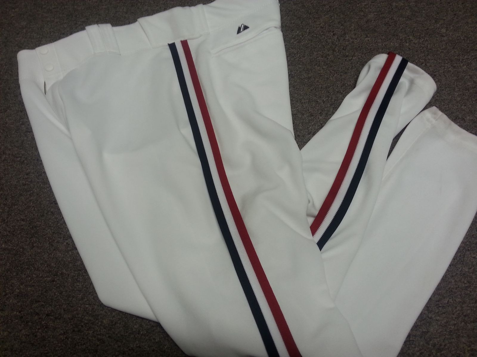 CHARLIE SHEEN INDIANS AUTHENTIC THROWBACK BASEBALL PANTS TRIM 