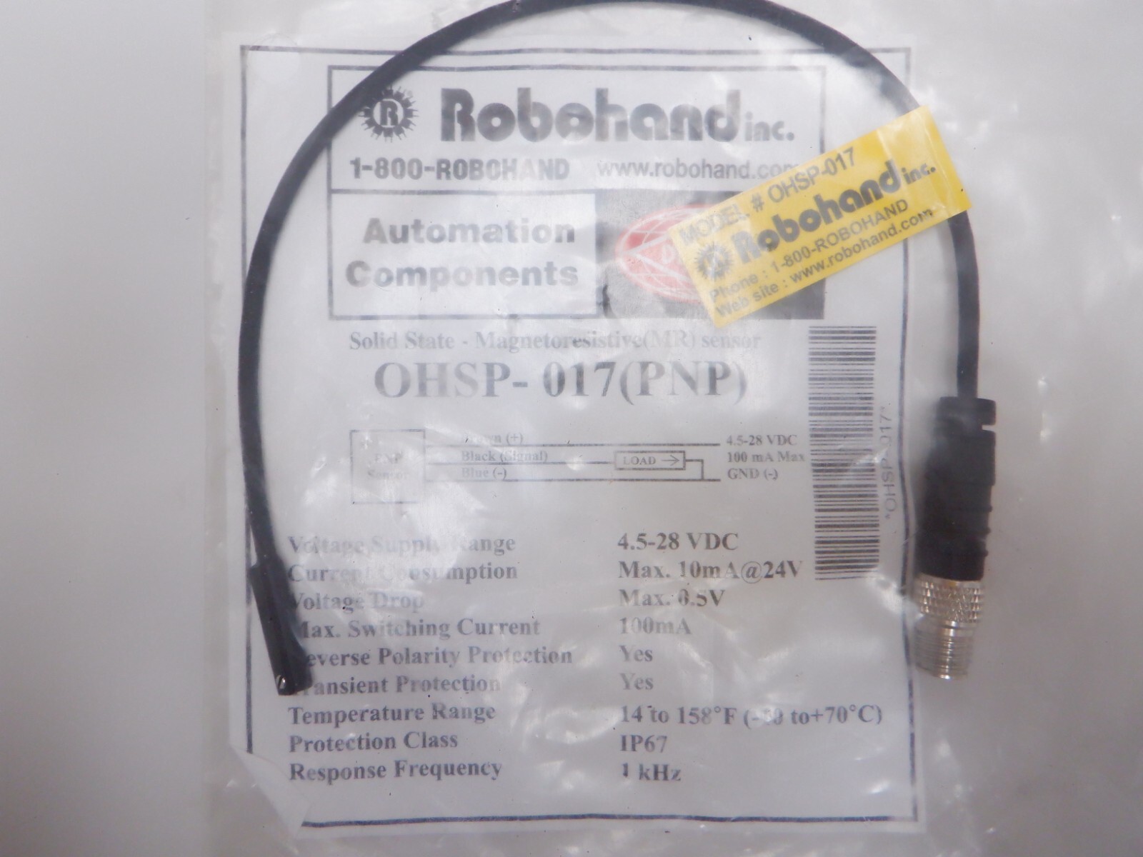 Destaco Robohand OHSP-017 Solid State Sensor