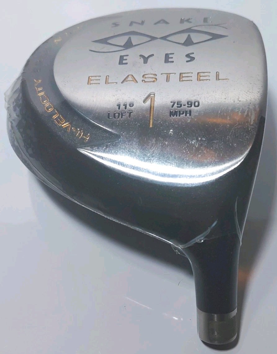 New Snake Eyes Elasteel High Velocity Driver Golf Club Head 11° Loft E255 Alloy New Snake Eyes Elasteel High Velocity Driver Golf Club Head 11° Loft E255 Alloy