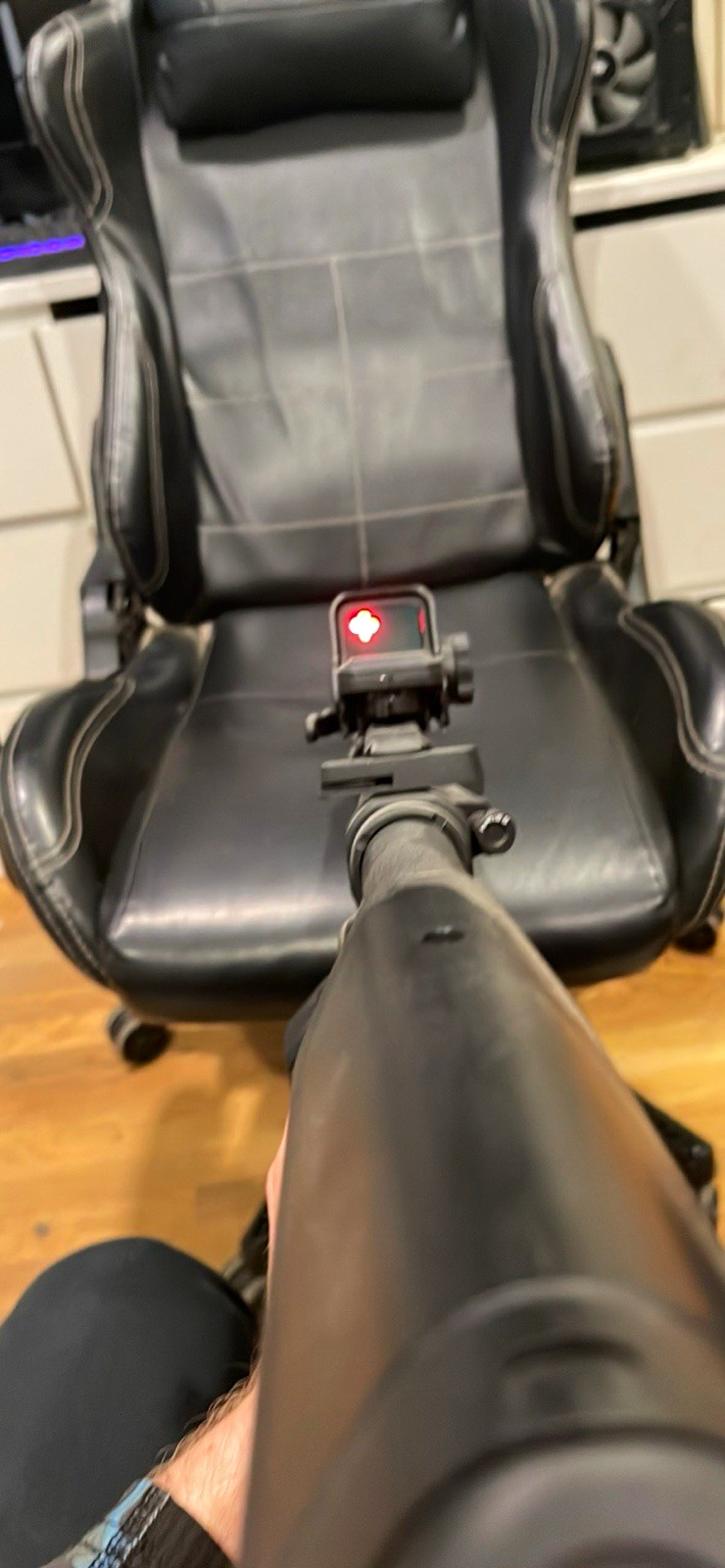 Umbrella armory KRYTAC CRB-M AR-Style Airsoft Rifle w/ Red Dot, Suppressor