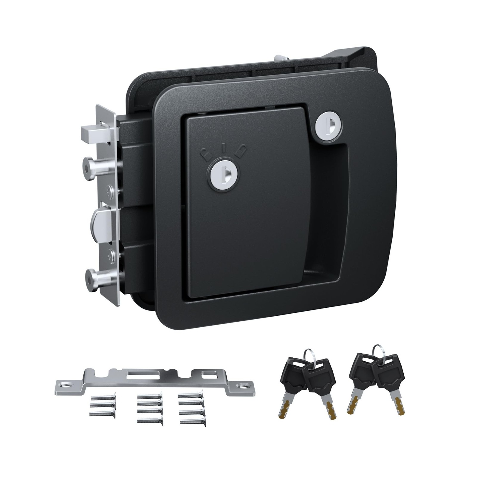 All-Metal RV Door Lock Replacement, Black Motorhome Door Latch Lock Fits 4.25... All-Metal RV Door Lock Replacement, Black Motorhome Door Latch Lock Fits 4.25...