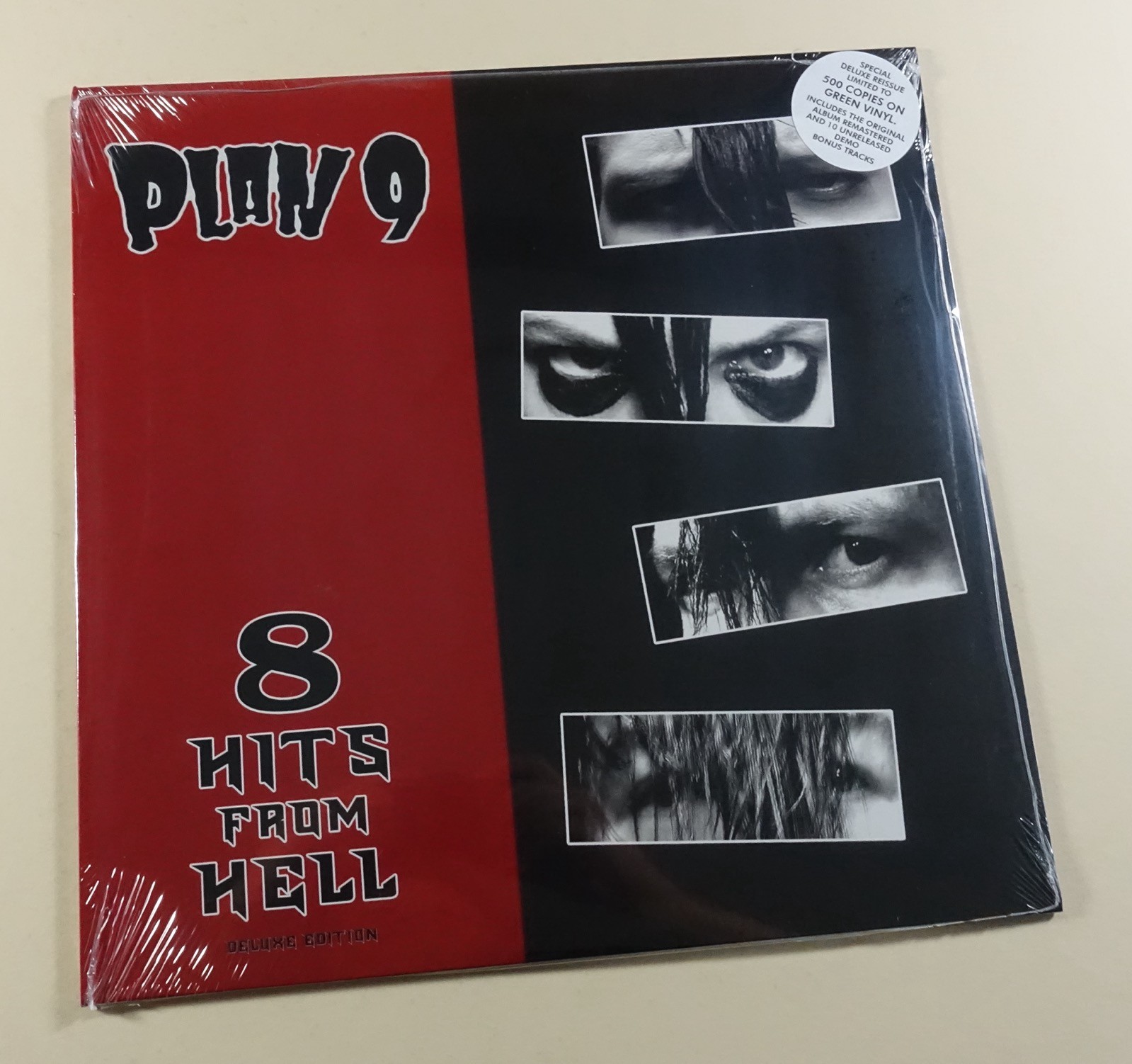 PLAN 9 8 Hits From Hell GREEN COLOR Vinyl NEW LP LIMITED Halloween Misfits Punk