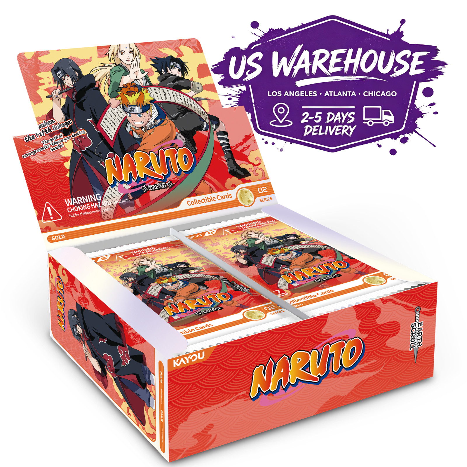 Kayou Naruto Earth Scroll Series 2 NA Factory Sealed Booster Box 20 Packs Kayou Naruto Earth Scroll Series 2 NA Factory Sealed Booster Box 20 Packs