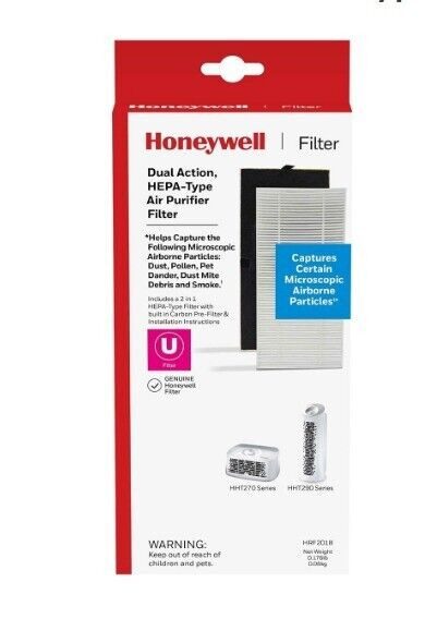 2 - Honeywell U Filter HRF201B HHT270 Air Purifier HEPA Filter Replacement DUAL