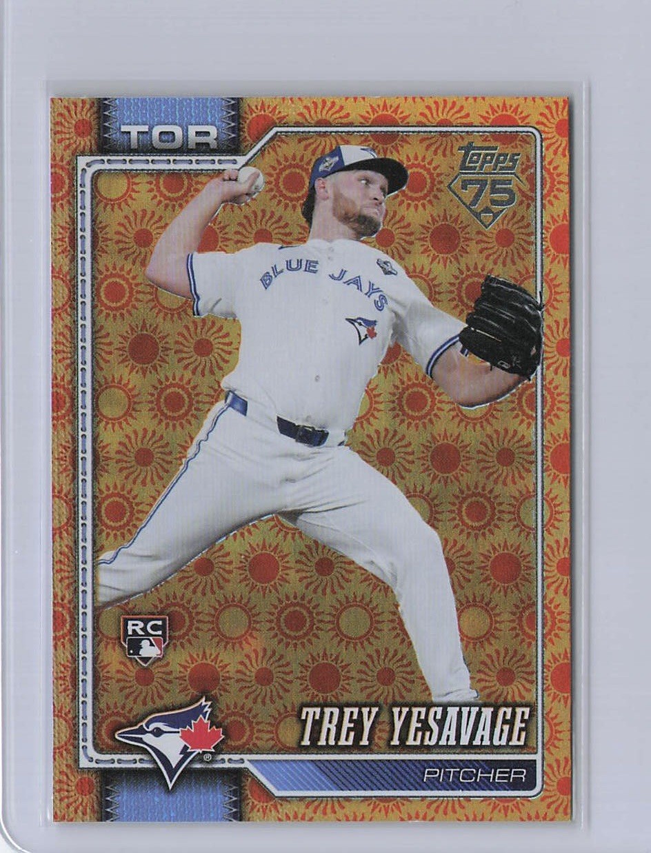 2026 Topps S2 #620 Trey Yesavage RC Orange Sun Foil Toronto Blue Jays Rookie 2026 Topps S2 #620 Trey Yesavage RC Orange Sun Foil Toronto Blue Jays Rookie