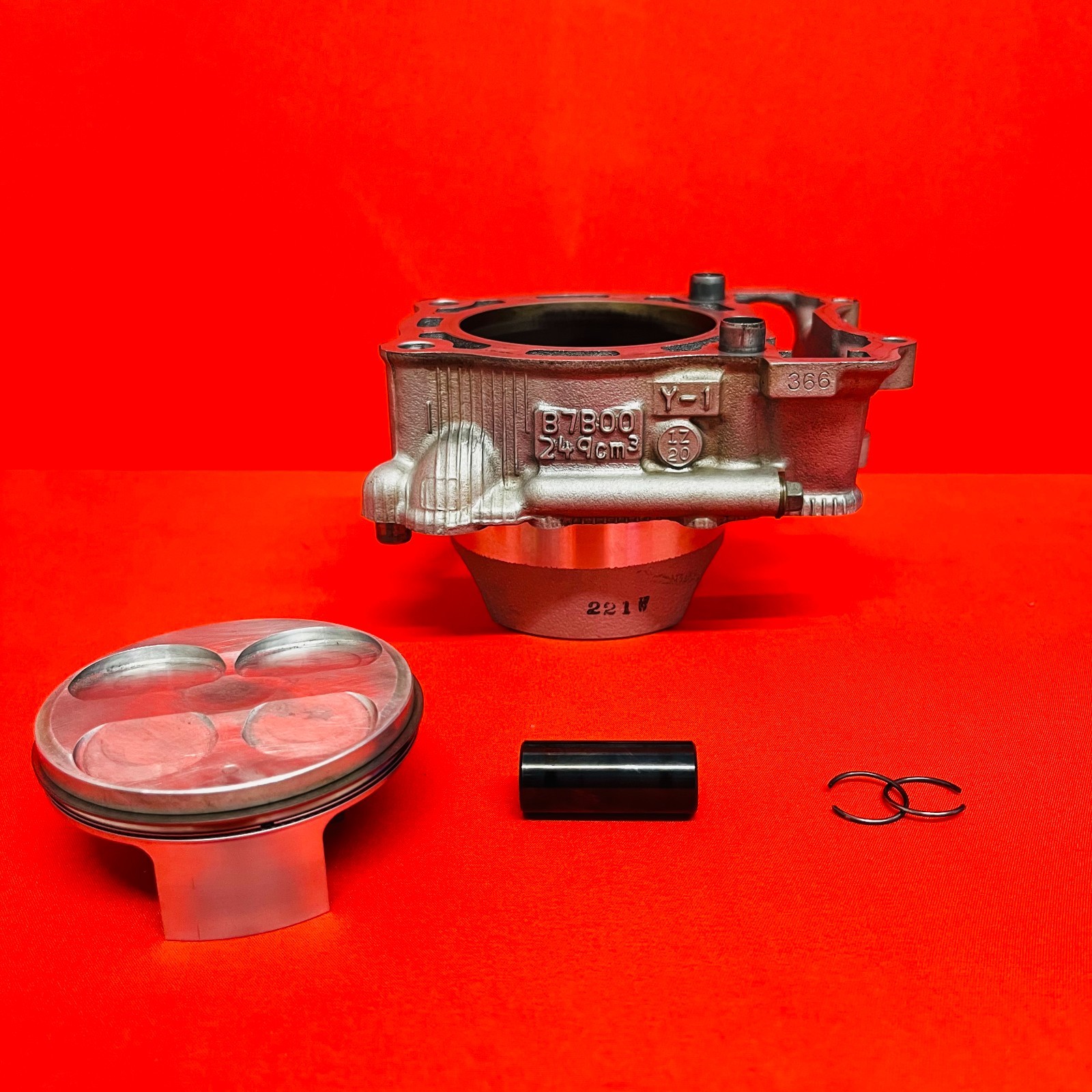 YZ250F CYLINDER JUG BARREL NICE TOP END GENUINE OEM YAMAHA YZ 250 F (2019-2026)