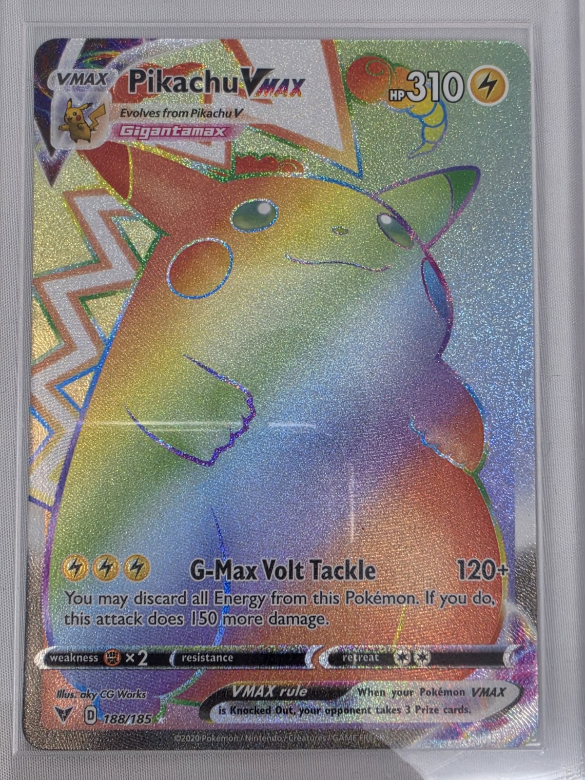 Pikachu VMAX (Secret) 188/185 Swsh04: Vivid Voltage Holo Pikachu VMAX (Secret) 188/185 Swsh04: Vivid Voltage Holo