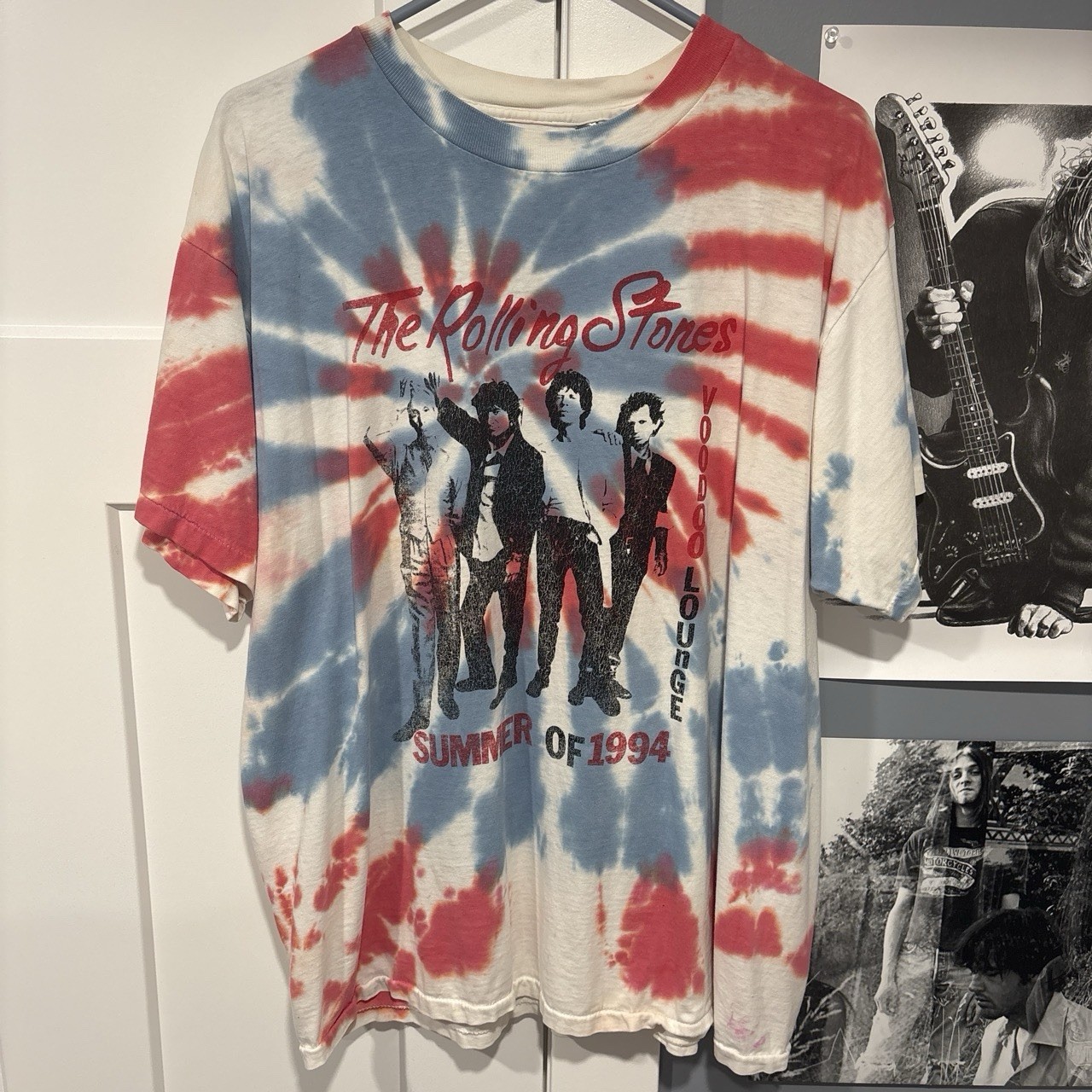 Rare The Rolling Stones Voodoo Lounge Summer 1994 Tie-Dye Oneita vintage tee XL Rare The Rolling Stones Voodoo Lounge Summer 1994 Tie-Dye Oneita vintage tee XL