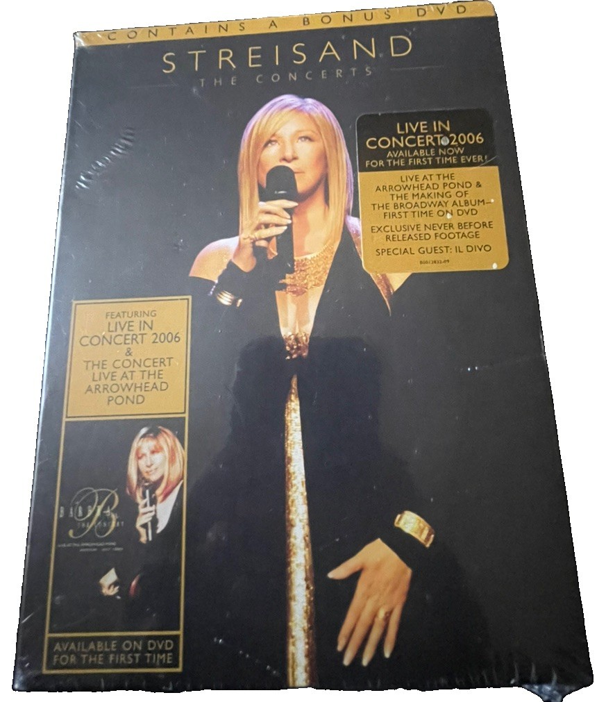 Barbra Streisand: The Concerts 3-DVD Box Set - BRAND NEW SEALED Barbra Streisand: The Concerts 3-DVD Box Set - BRAND NEW SEALED