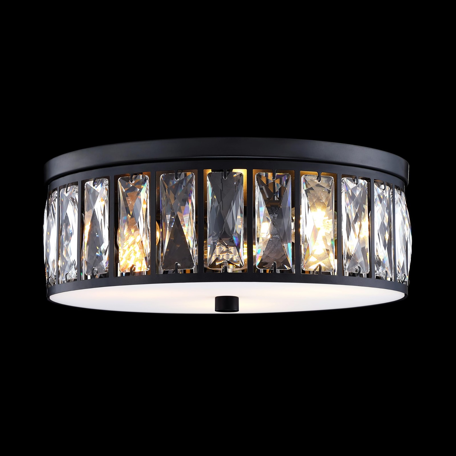 Doraimi Lighting 5026-B210 Crystal Farmhouse Drum Semi Flush Mount Close to Doraimi Lighting 5026-B210 Crystal Farmhouse Drum Semi Flush Mount Close to
