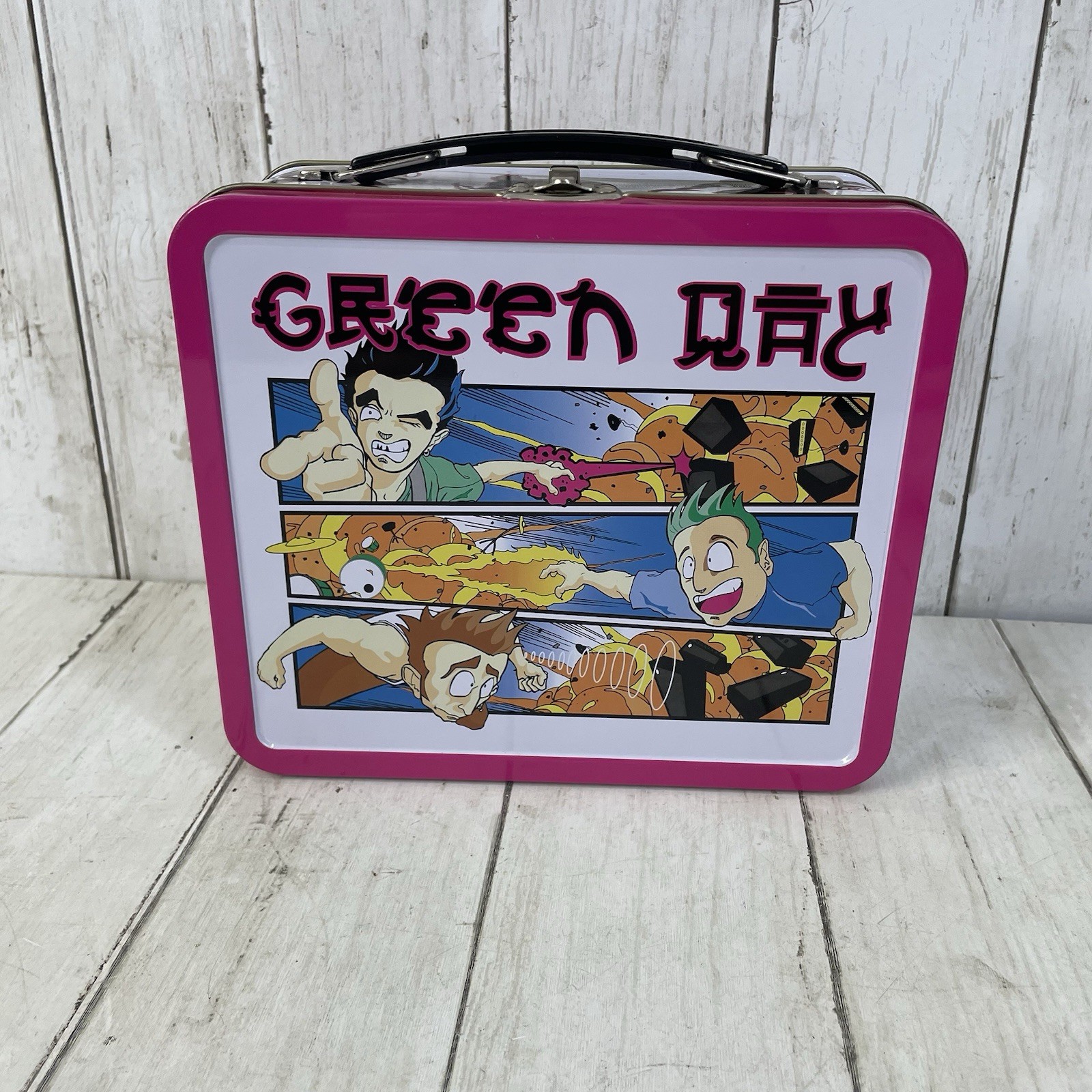 Vintage 2001 Green Day Lunch Box, Japanese Anime Cartoon, Metal Collectible RARE Vintage 2001 Green Day Lunch Box, Japanese Anime Cartoon, Metal Collectible RARE