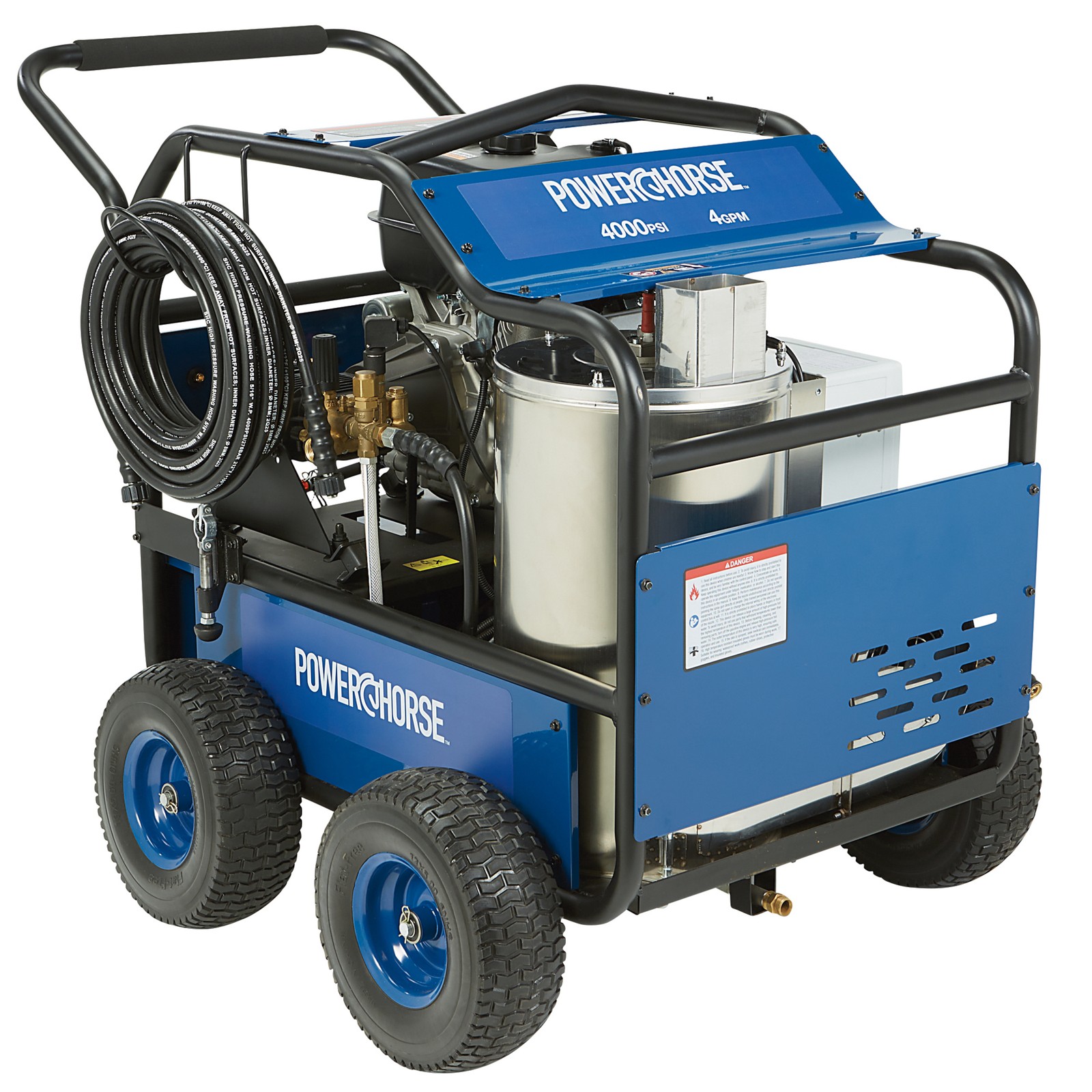 Powerhorse Gas Hot Water Pressure Washer with Diesel Heater, 4000 PSI, 4 GPM, Powerhorse Gas Hot Water Pressure Washer with Diesel Heater, 4000 PSI, 4 GPM,
