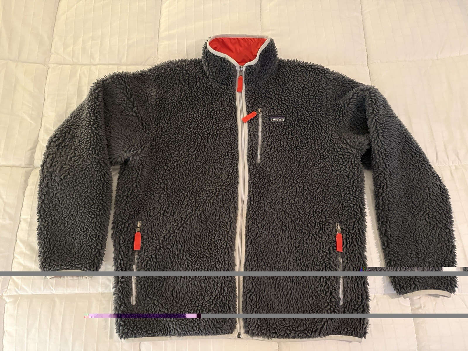 Patagonia Men\'s Large Retro X Cardigan Fleece, Grey, rare & Excellent Condition Patagonia Men\'s Large Retro X Cardigan Fleece, Grey, rare & Excellent Condition