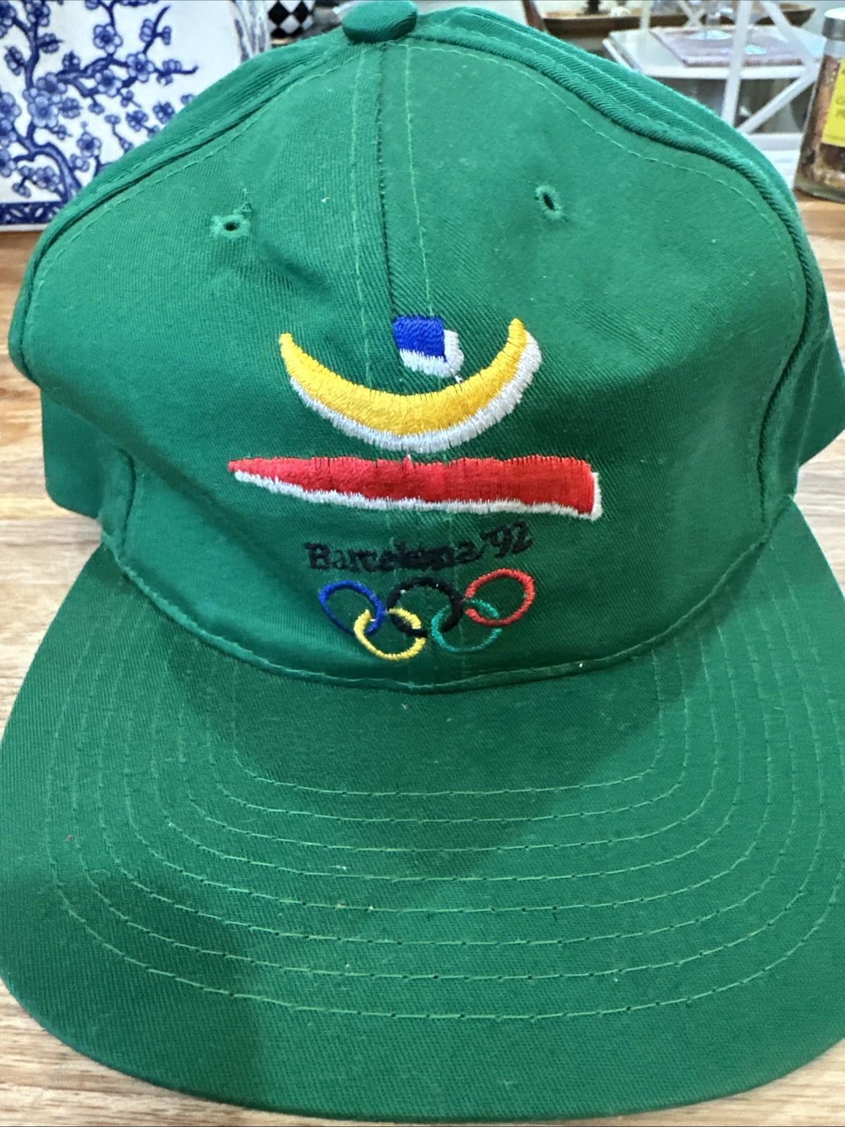 vintage 1992 barcelona Olympics Green SnapBack Hats DADA American Sportswear vintage 1992 barcelona Olympics Green SnapBack Hats DADA American Sportswear