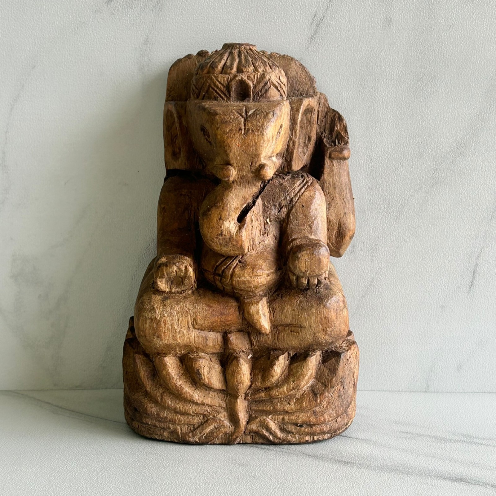 Antique Lord Ganesha Elephant God Wooden Statue Handcrafted Original Idol Antique Lord Ganesha Elephant God Wooden Statue Handcrafted Original Idol