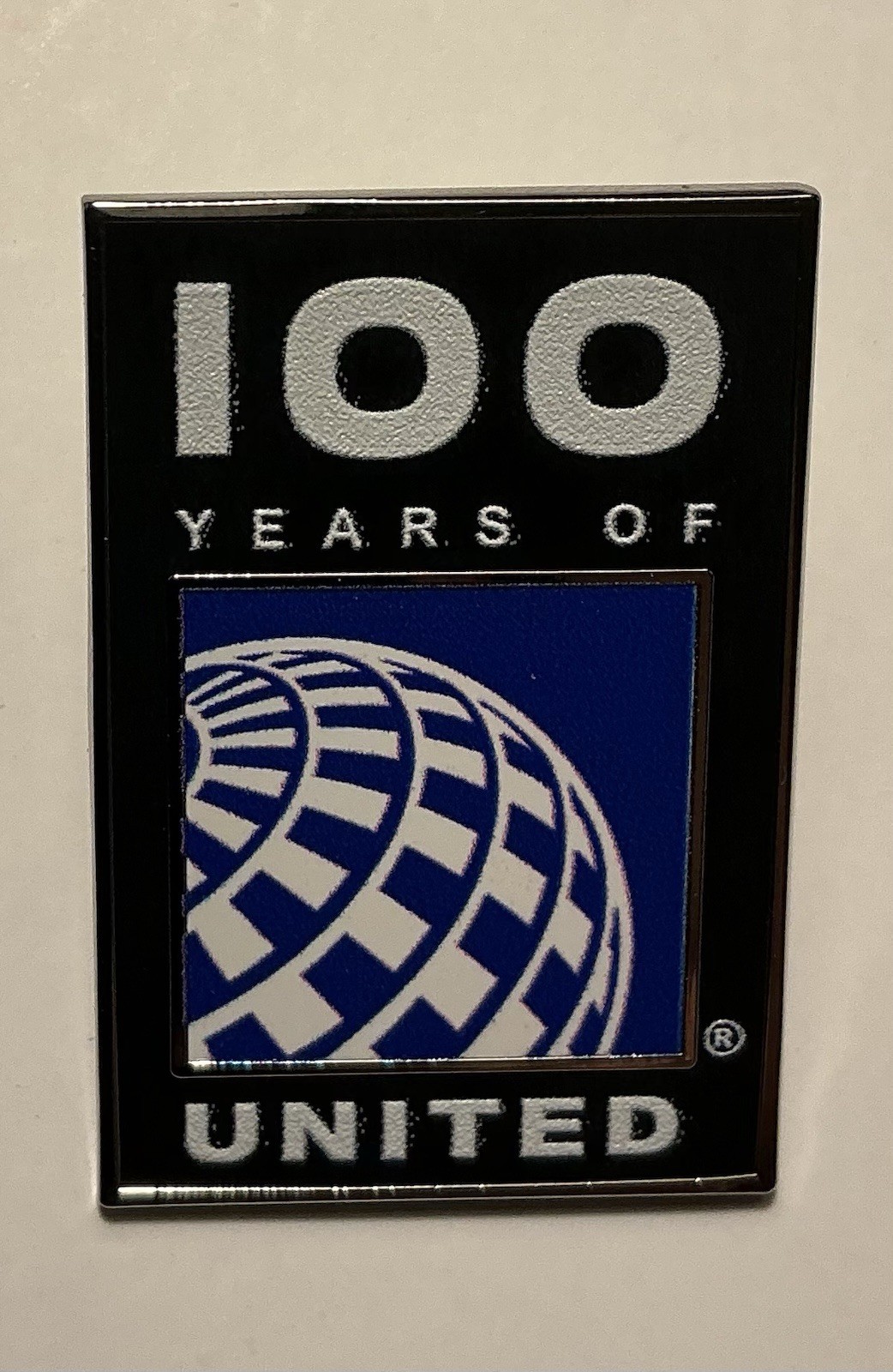 United Airlines 100 Years Lapel Pin Tie Tack United Airlines 100 Years Lapel Pin Tie Tack