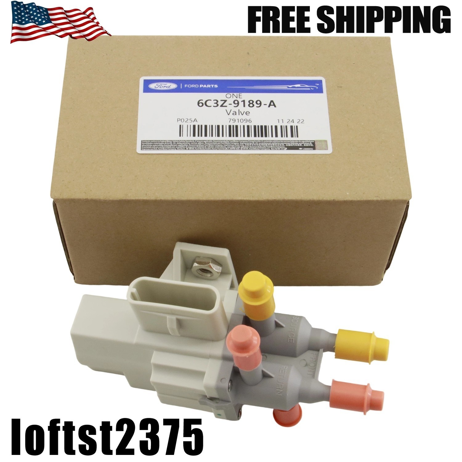 6 Port Fuel Tank Selector Valve 6C3Z9189A For Ford F350 F250 Super Duty Diesel