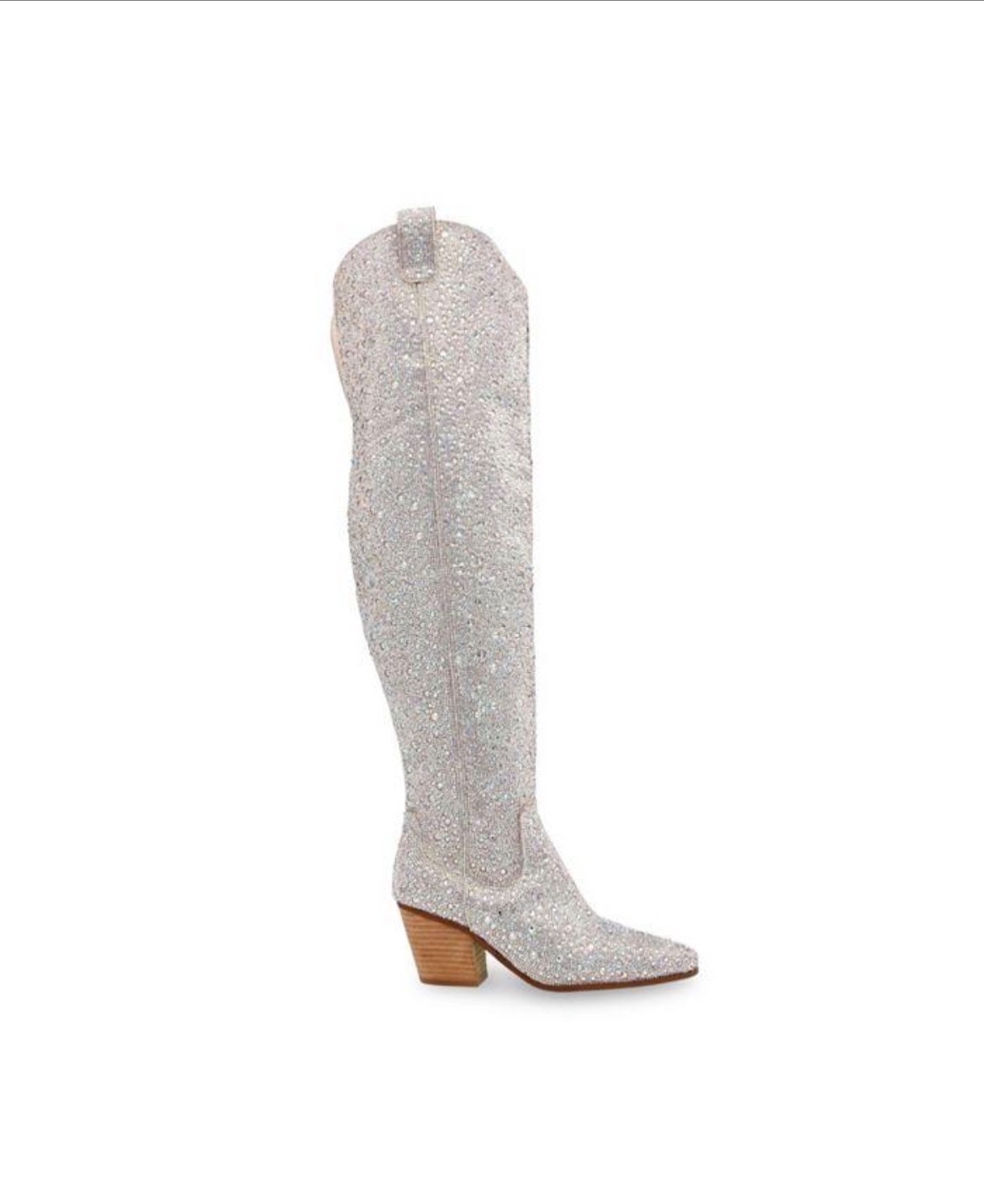 Betsey Johnson Rodeo Rhinestone Over The Knee Boots Women’s Size 10 New