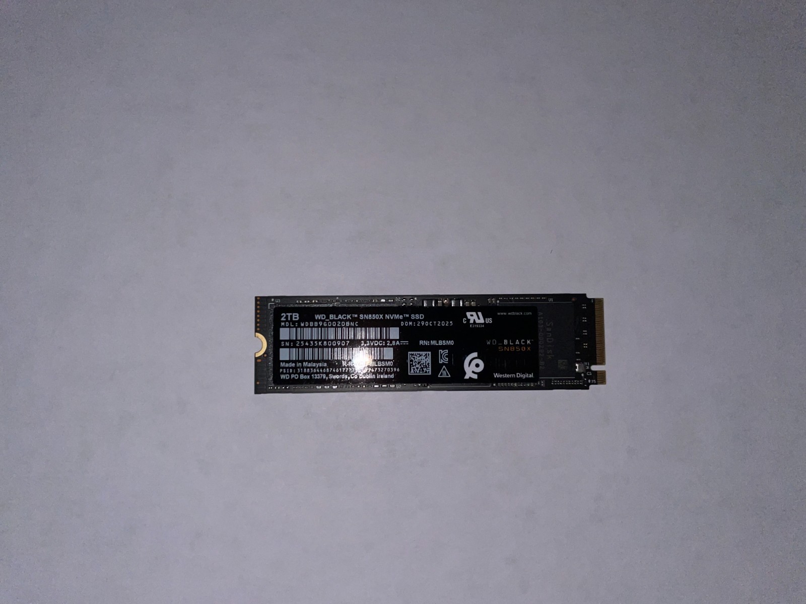Western Digital WD_BLACK SN850X 2TB NVMe Internal SSD TESTED 100% HEALTH Western Digital WD_BLACK SN850X 2TB NVMe Internal SSD TESTED 100% HEALTH