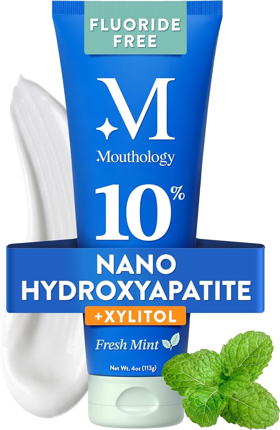 Mouthology 10% Nano Hydroxyapatite Toothpaste (Fluoride Free), Whitening Mouthology 10% Nano Hydroxyapatite Toothpaste (Fluoride Free), Whitening