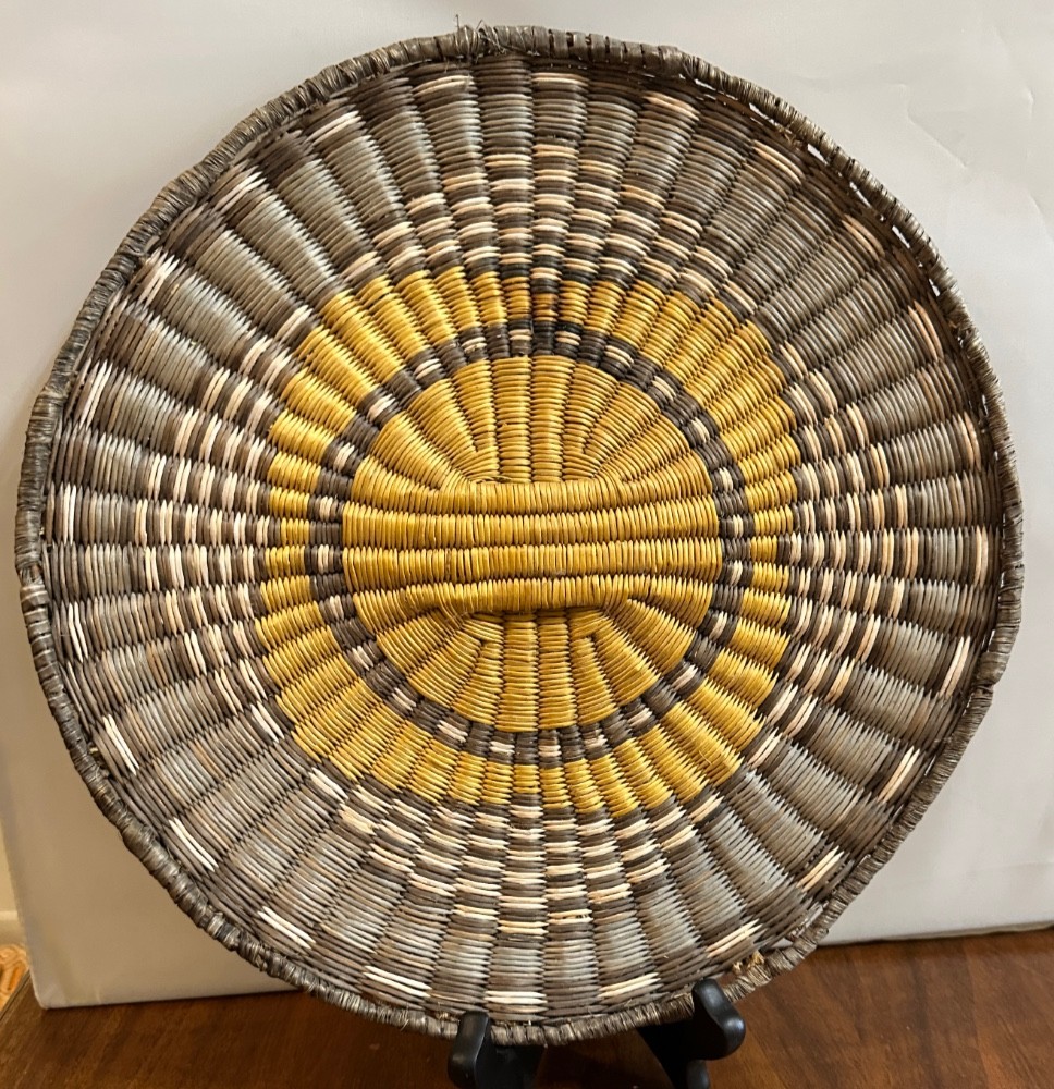 Colorful Hopi Wicker Plaque