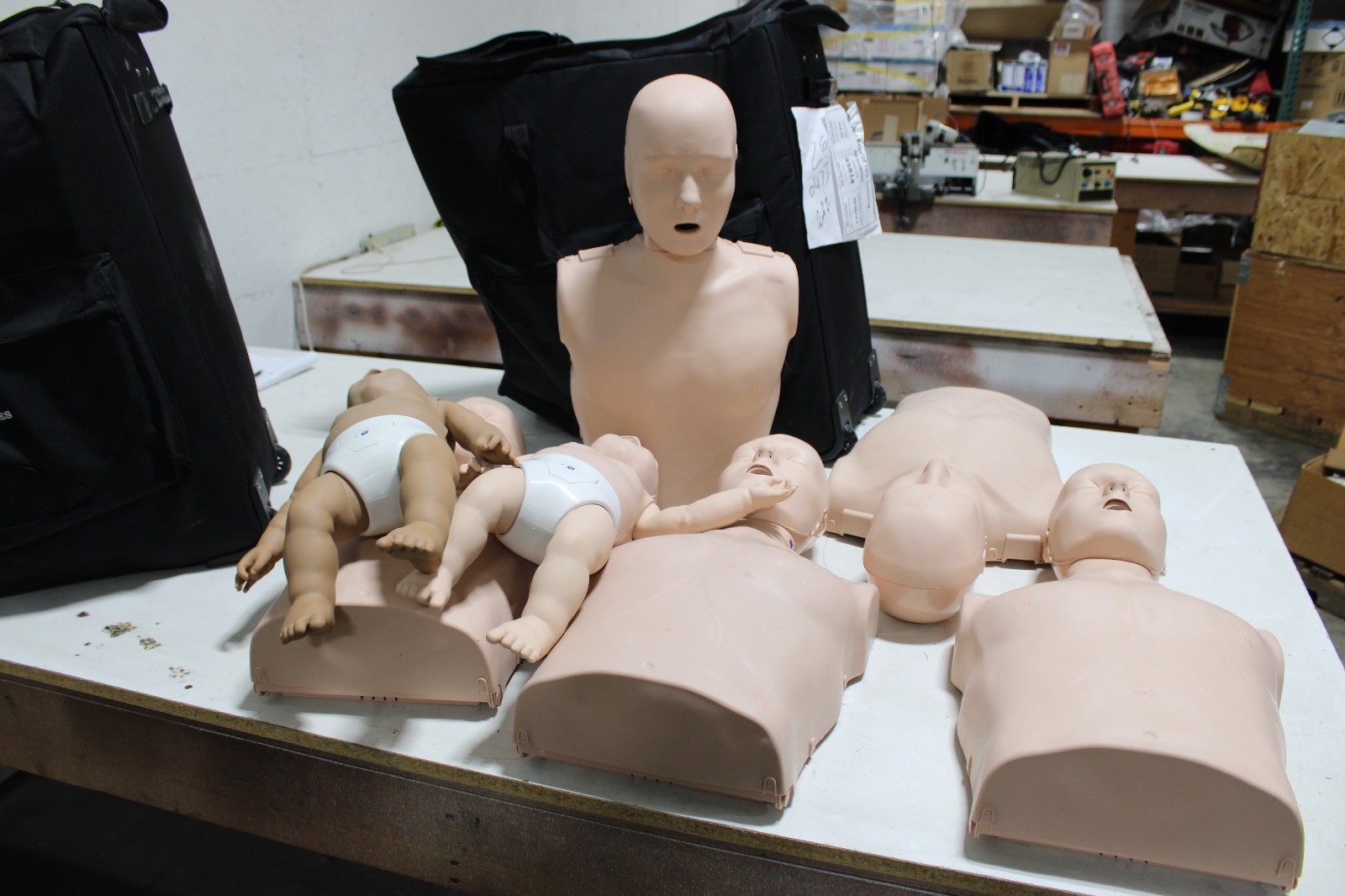 MCR Medical Prestan Adult CPR Training Manikin & BABIES LOT OF 7 MCR Medical Prestan Adult CPR Training Manikin & BABIES LOT OF 7