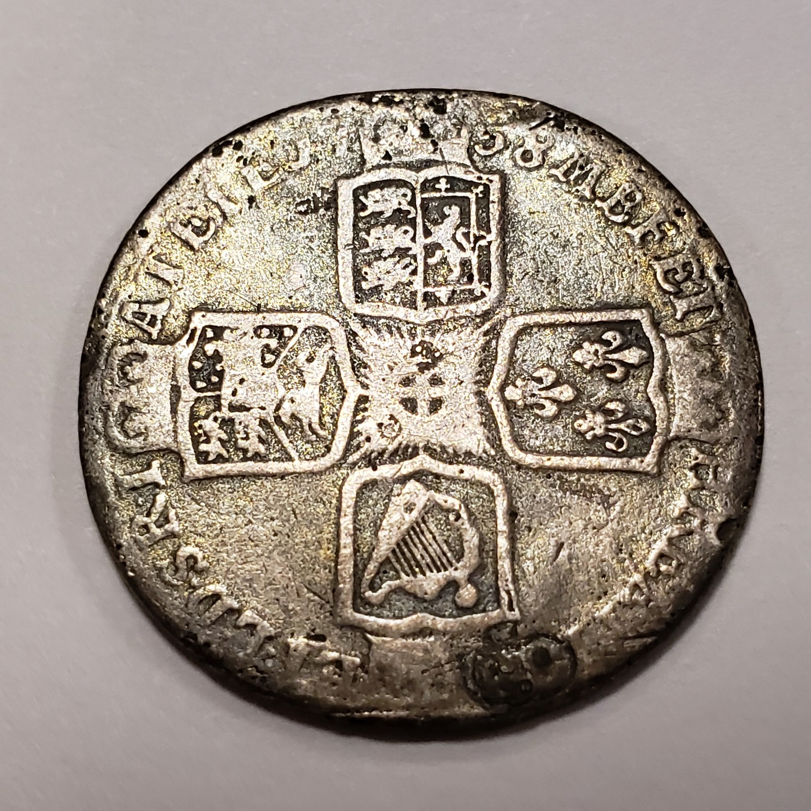 1758 Great Britain Shilling .179 ASW - KM583.3 - SKU-Q5230