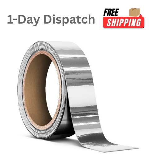 VViViD Gloss Silver Chrome Vinyl Tape – 1