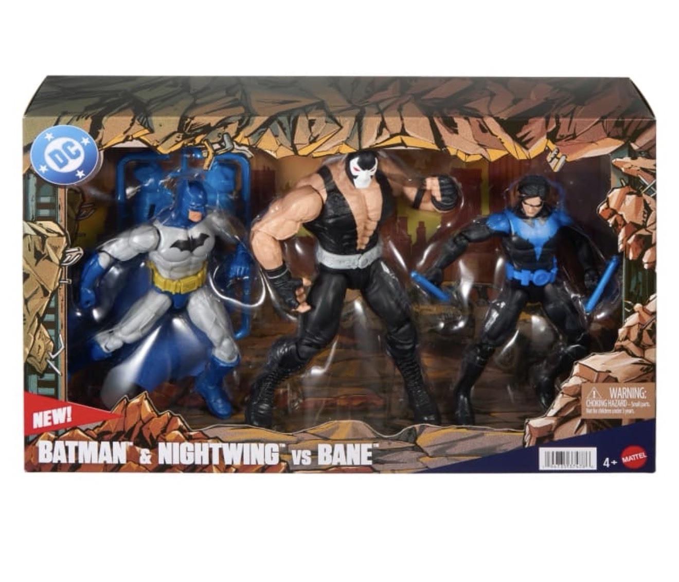 Mattel DC Premier Series 3-Pack, 6.5in Batman & Nightwing Vs Bane * 2026 Figures Mattel DC Premier Series 3-Pack, 6.5in Batman & Nightwing Vs Bane * 2026 Figures