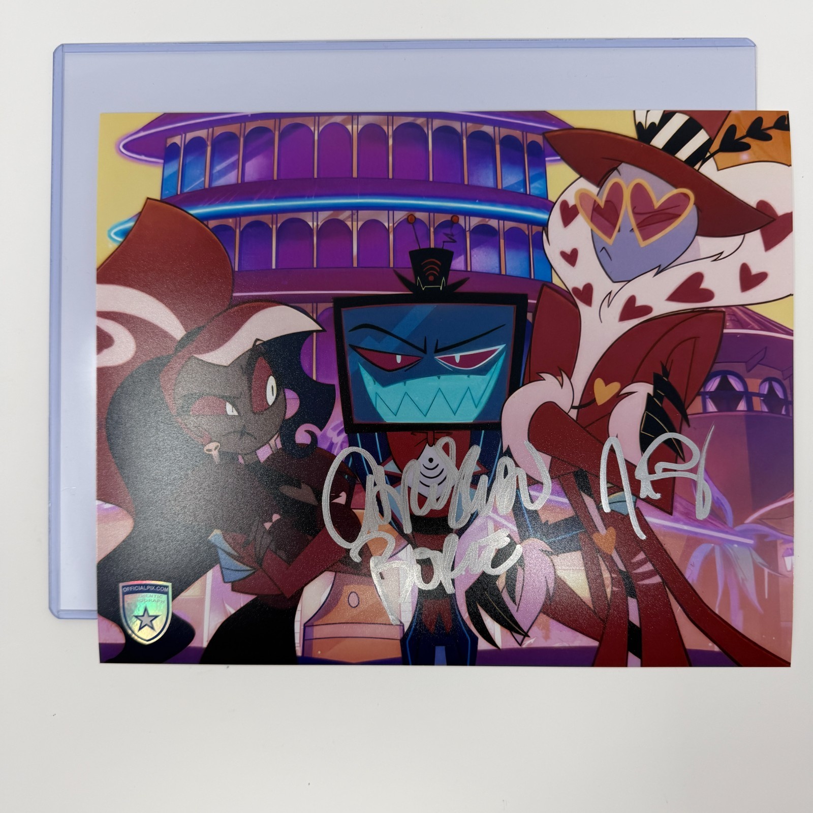 Signed Hazbin Hotel Photo Christian Borle, Joel Perez Autograph Official Pix COA Signed Hazbin Hotel Photo Christian Borle, Joel Perez Autograph Official Pix COA