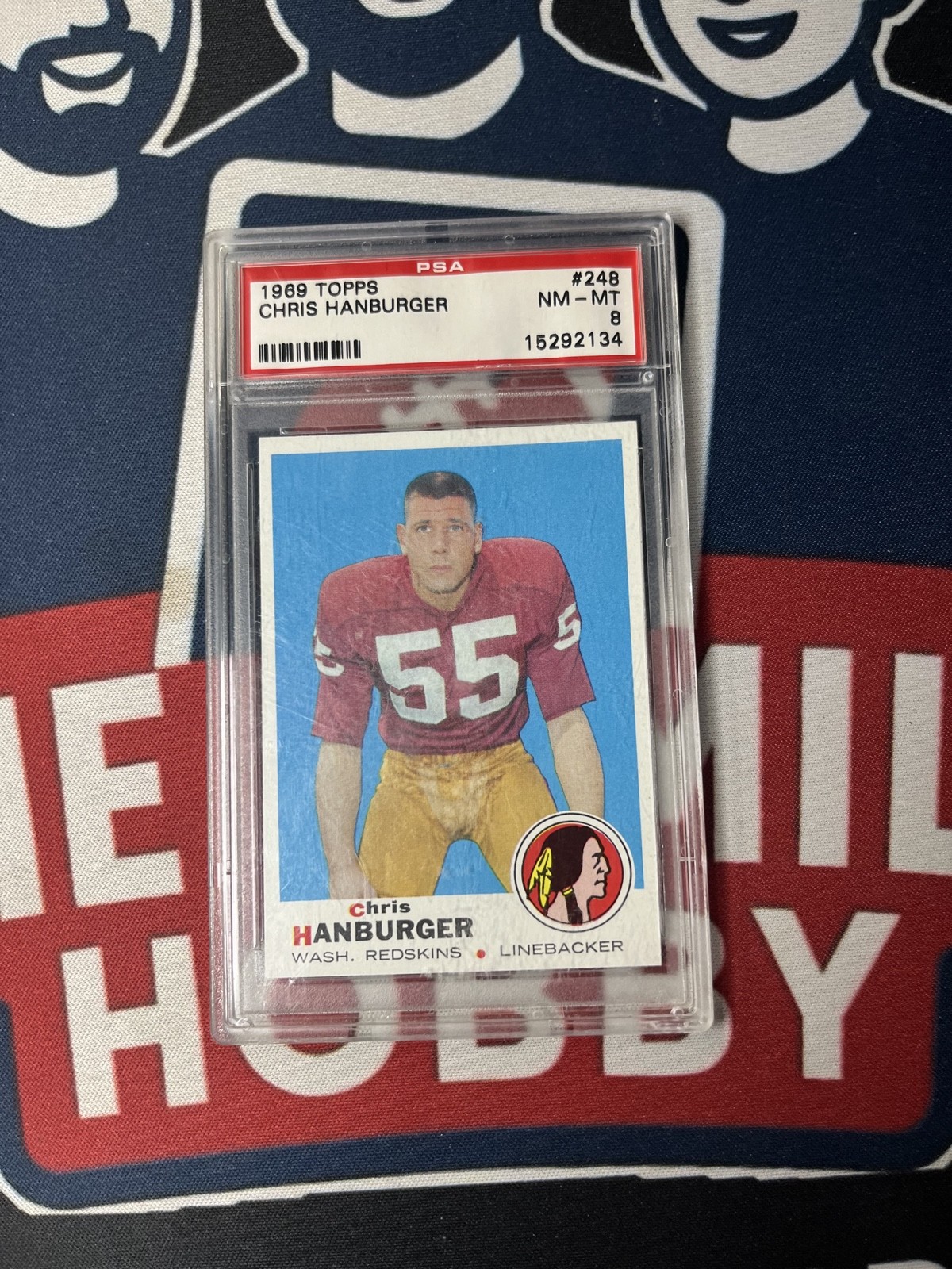 1969 Topps - Chris Hanburger #248 PSA 8