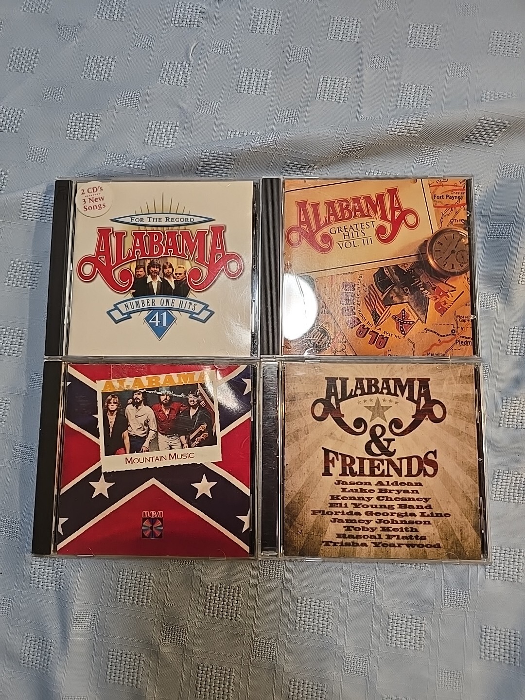Lot 4 Alabama CDs: Greatest Hits III, Number 1 Hits, Mountain Music, & Friends Lot 4 Alabama CDs: Greatest Hits III, Number 1 Hits, Mountain Music, & Friends
