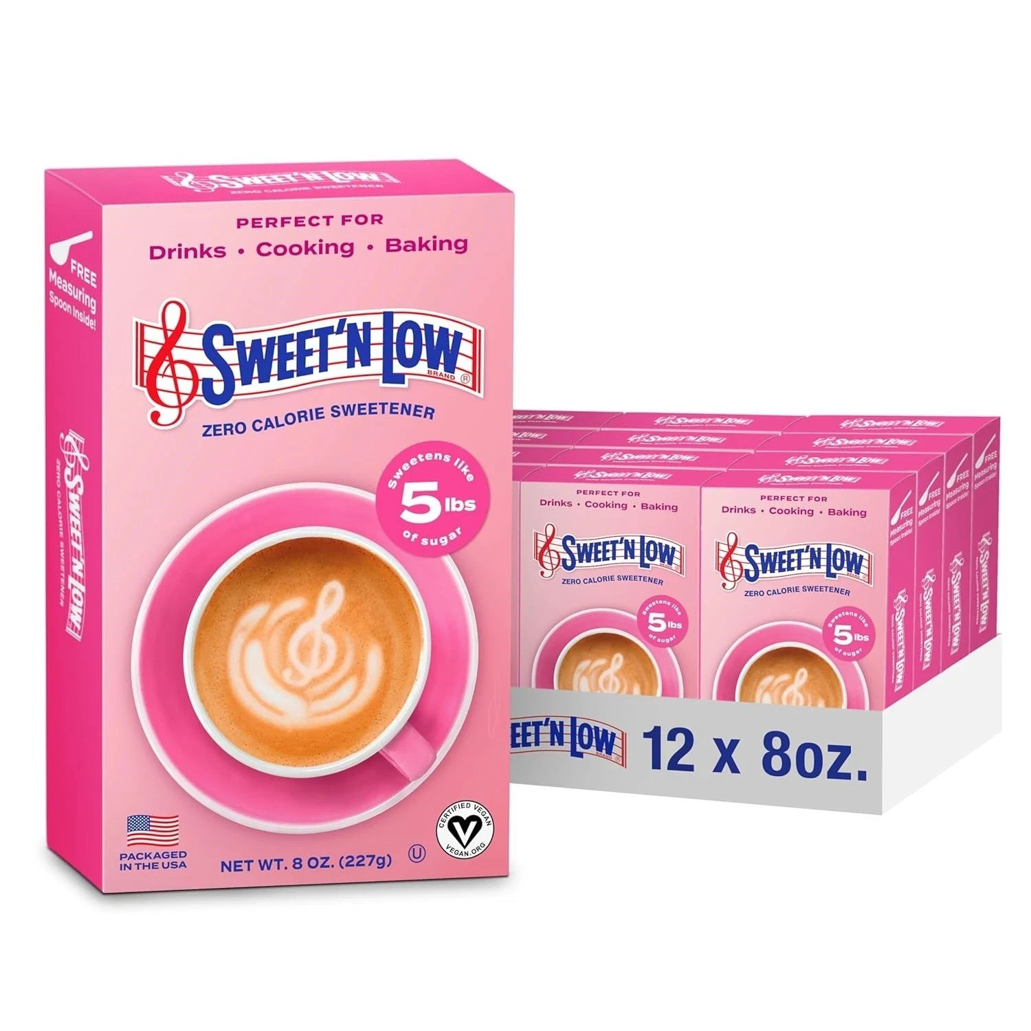 Sweet'N Low Zero Calorie Bulk Sweetener 8 oz. Box 12 Pack Granulated Sugar Su... Sweet'N Low Zero Calorie Bulk Sweetener 8 oz. Box 12 Pack Granulated Sugar Su...