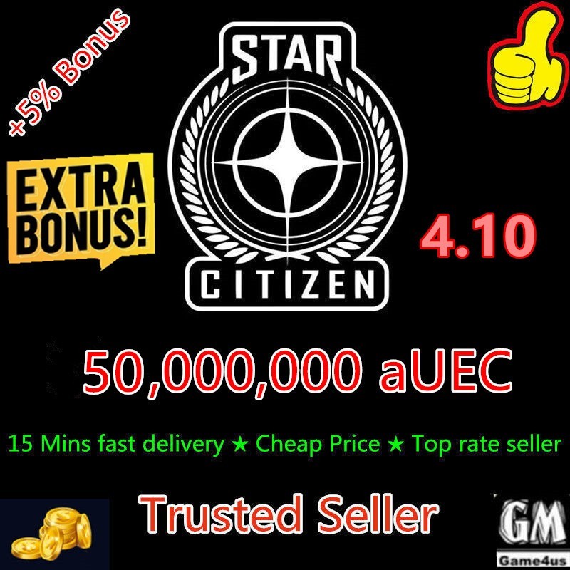 Star Citizen🔥50M / 50.000.000 aUEC +5% BONUS🎁4.10 Live Alpha UEC🔥Virtual Item