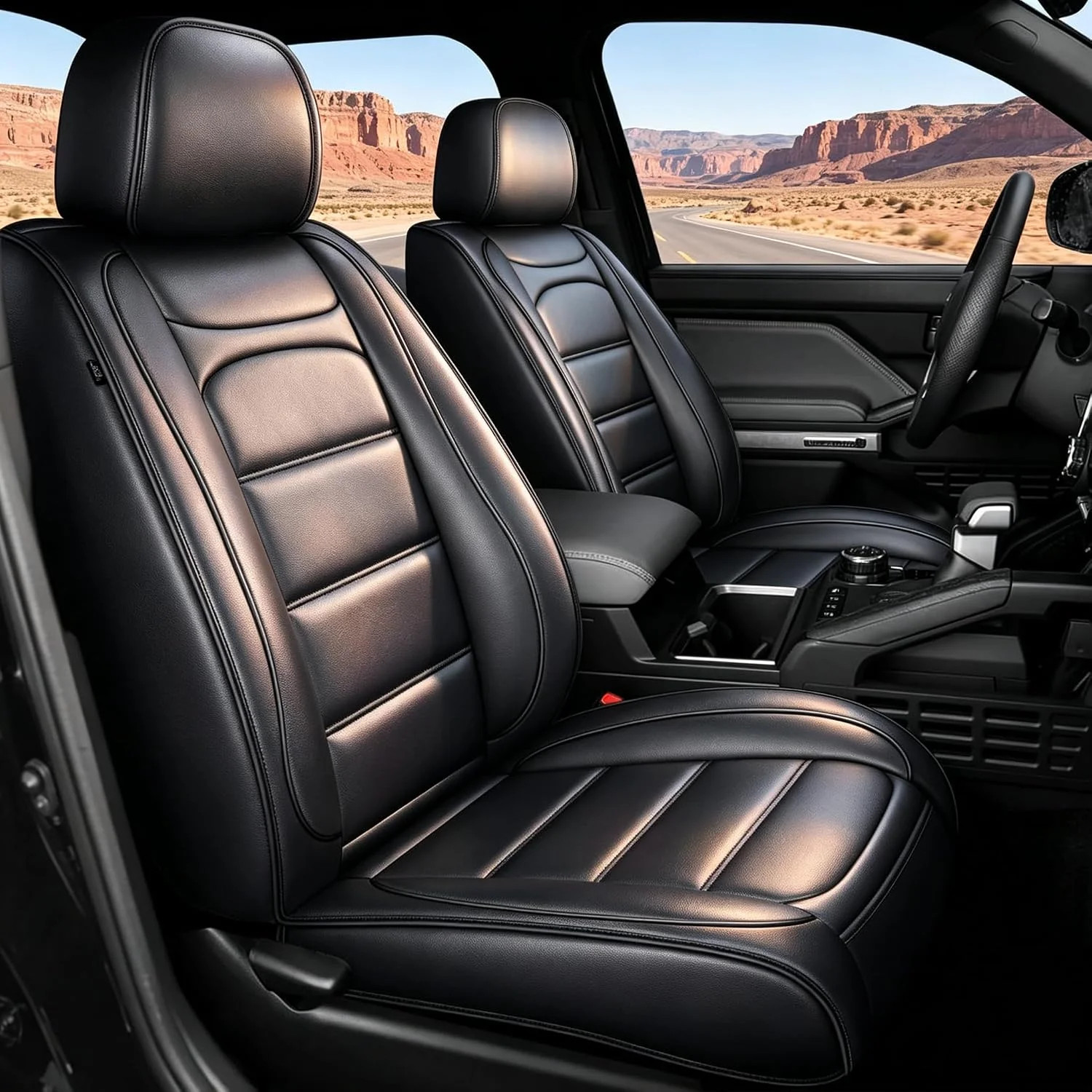 Custom Fit for Ford Ranger Seat Covers 2026 2025-2019 Full Set | Truck Seat Cove