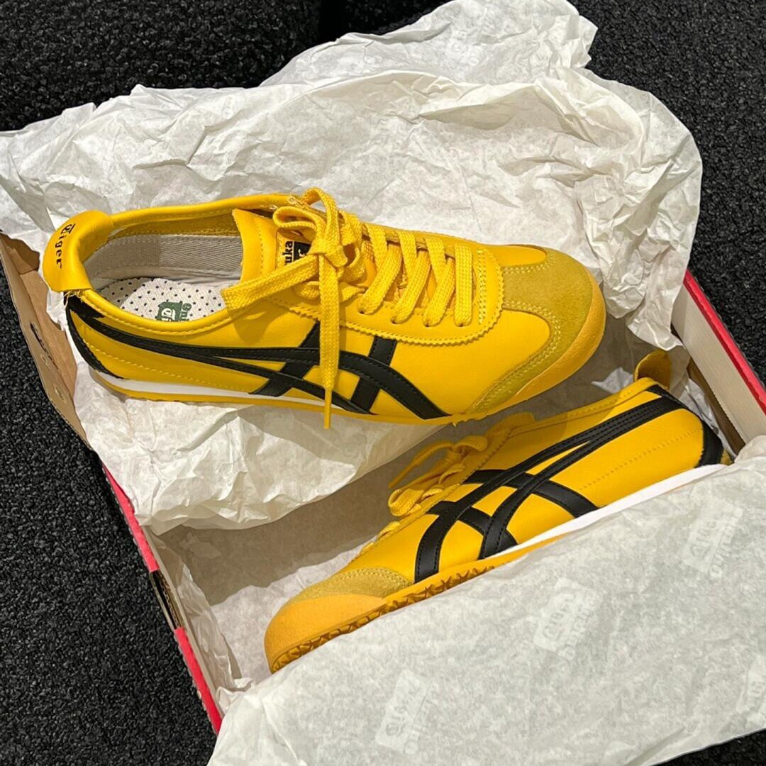 Onitsuka Tiger 2026  Mexico 66 Yellow Black Shoes New with Box 1183C102-751-NICE
