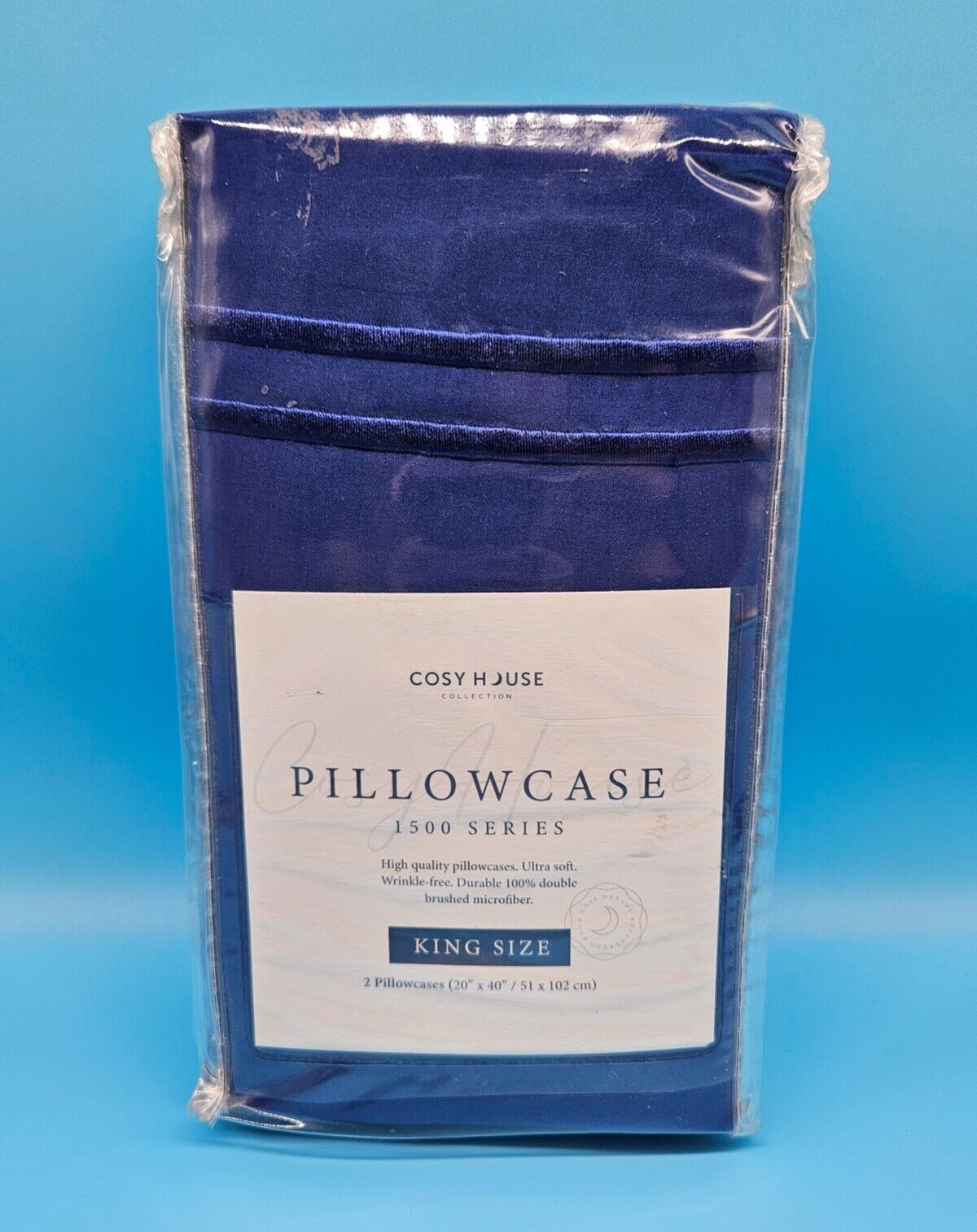 Cosy House High Quality 1500 Series 2 King Pillowcases Royal Blue Ultra Soft Cosy House High Quality 1500 Series 2 King Pillowcases Royal Blue Ultra Soft