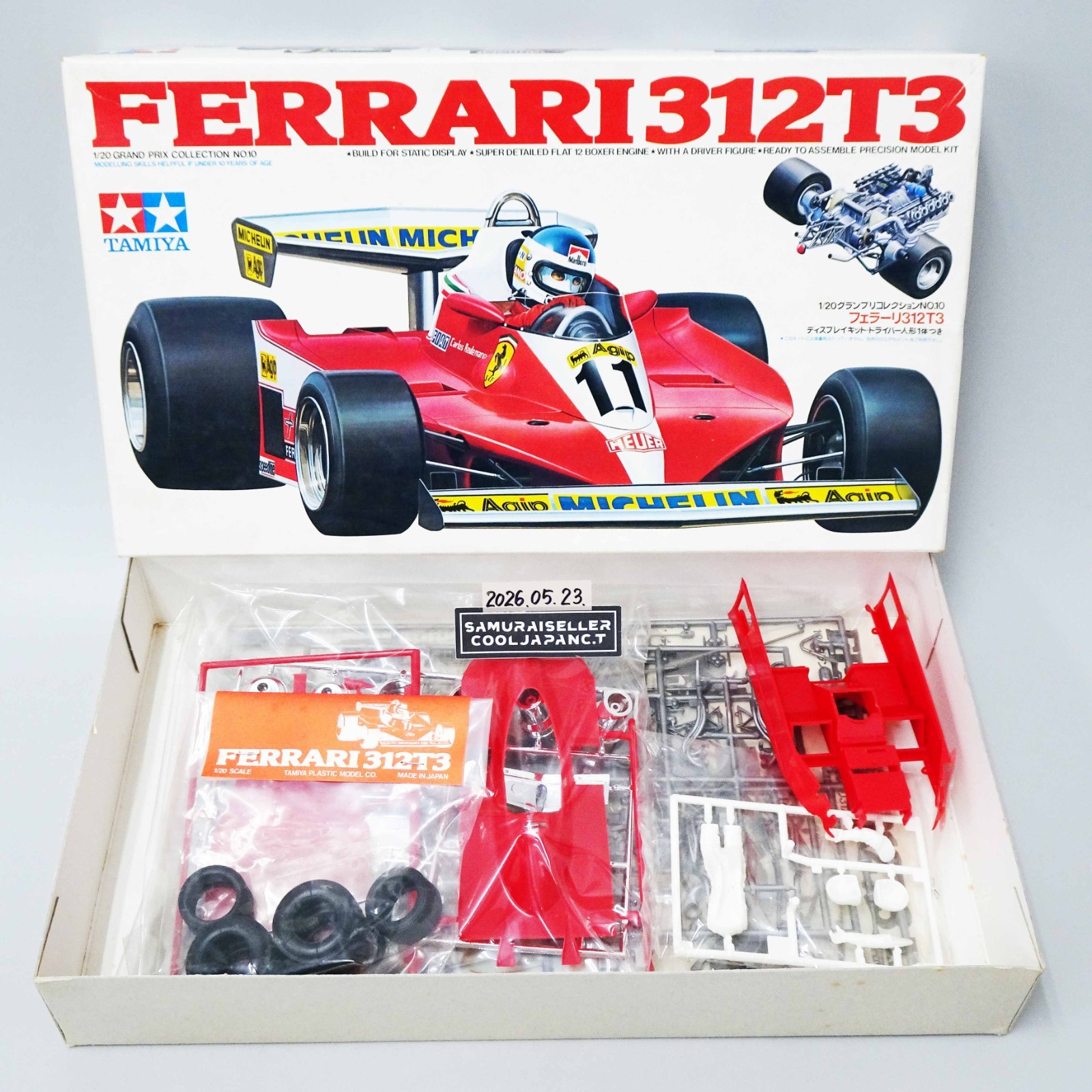 Tamiya 1/20 Ferrari 312T3 Gilles Villeneuve Carlos Reutemann Plastic Model Kit