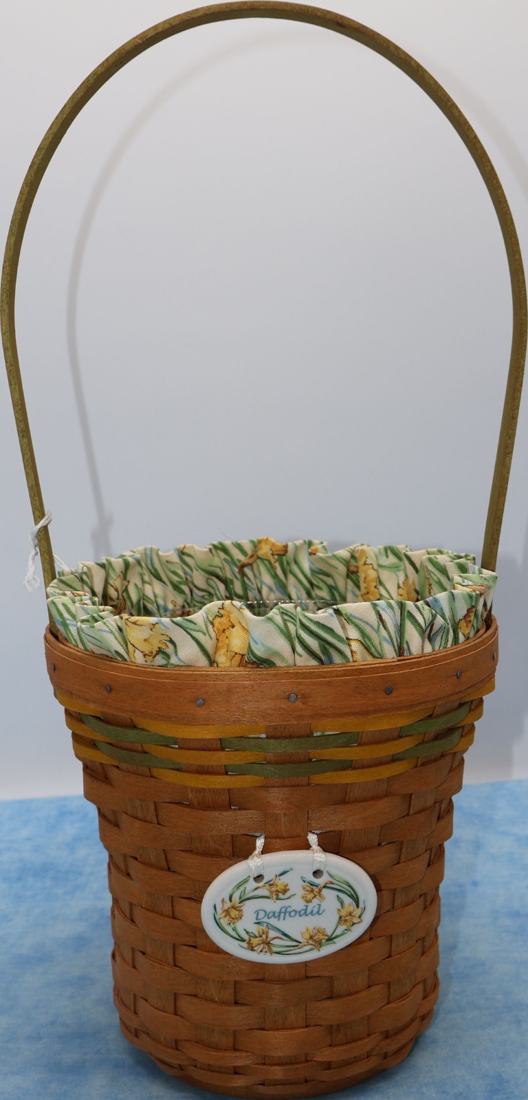 Longaberger 2008 Daffodil Basket Floral Liner Protector Booklet Signed