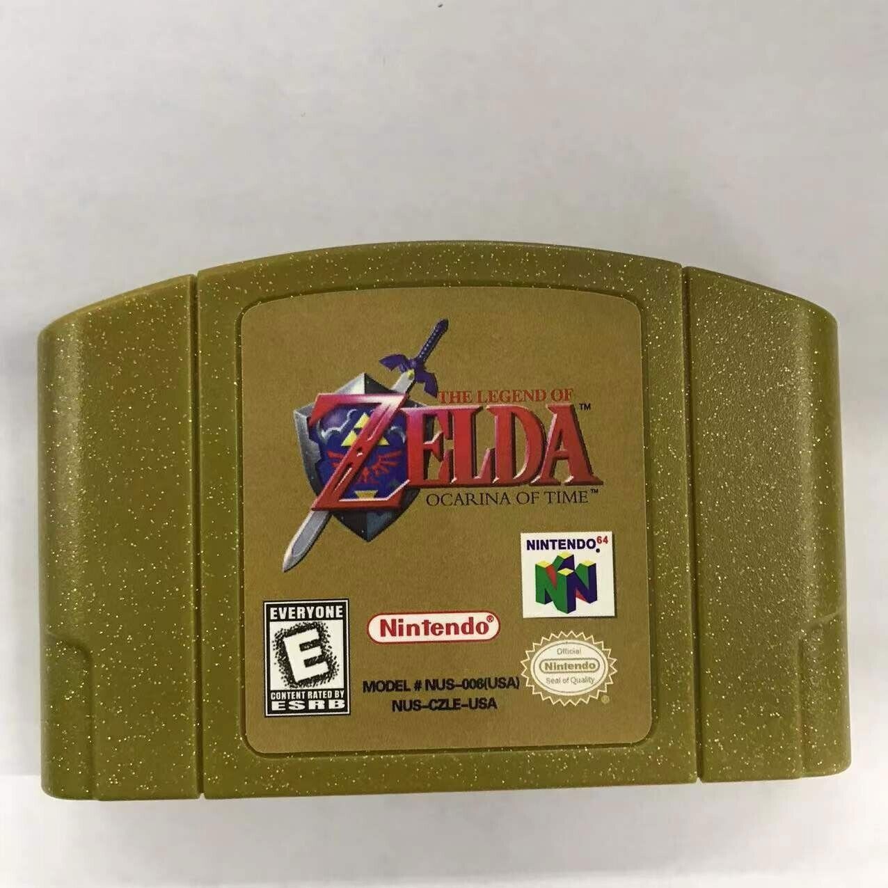 Legendof Zelda Ocarina of Time(Gold shell)Video Game Cartridge Console Card