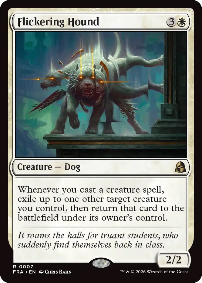 x1 Flickering Hound R MTG Reality Fracture M/NM, English x1 Flickering Hound R MTG Reality Fracture M/NM, English
