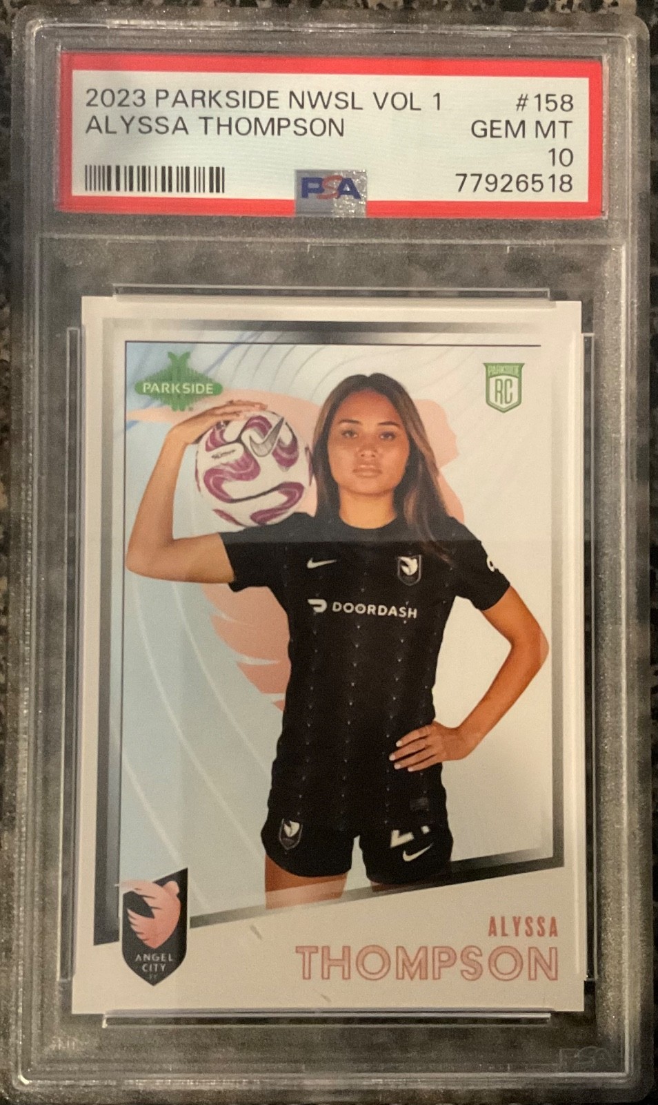 2023 Parkside Nwsl Alyssa Thompson RC #158 PSA 10 *QTY* 2023 Parkside Nwsl Alyssa Thompson RC #158 PSA 10 *QTY*
